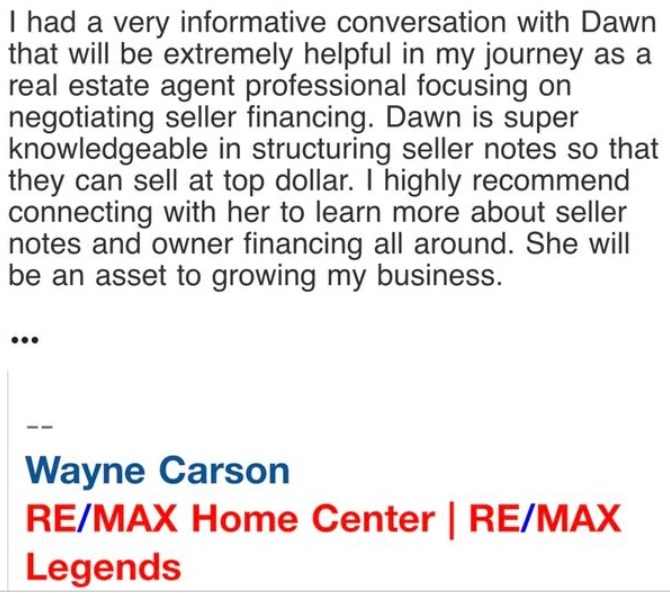 Testimonial from Wayne Carson